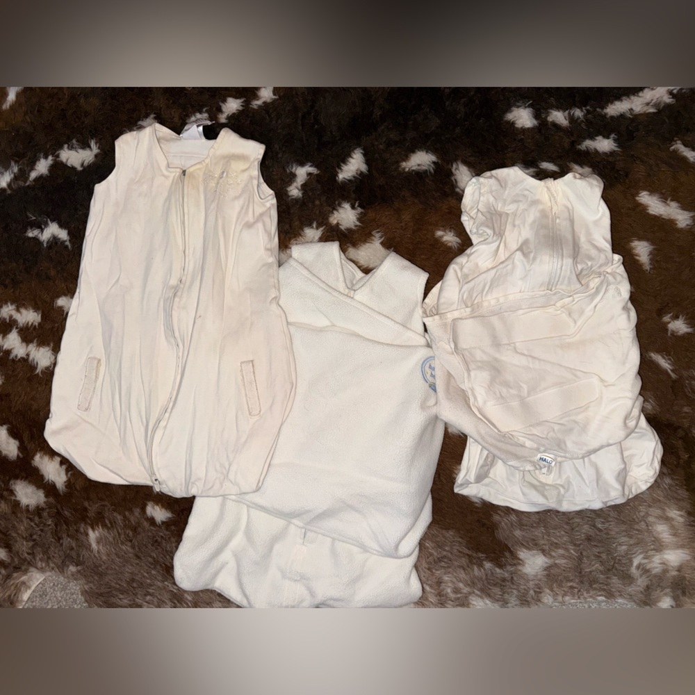 Halo Sleep Sacks cream colored set of three